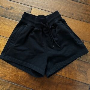 ONER ACTIVE BLACK DRAWSTRING SWEAT SHORTS